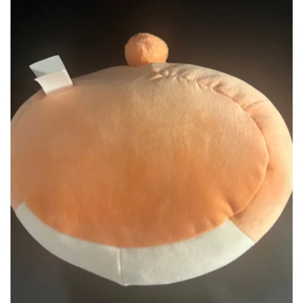 NWT Squishmallows 12” Inch Erica‎ the Orange Chinchilla w Blue Flower Headband